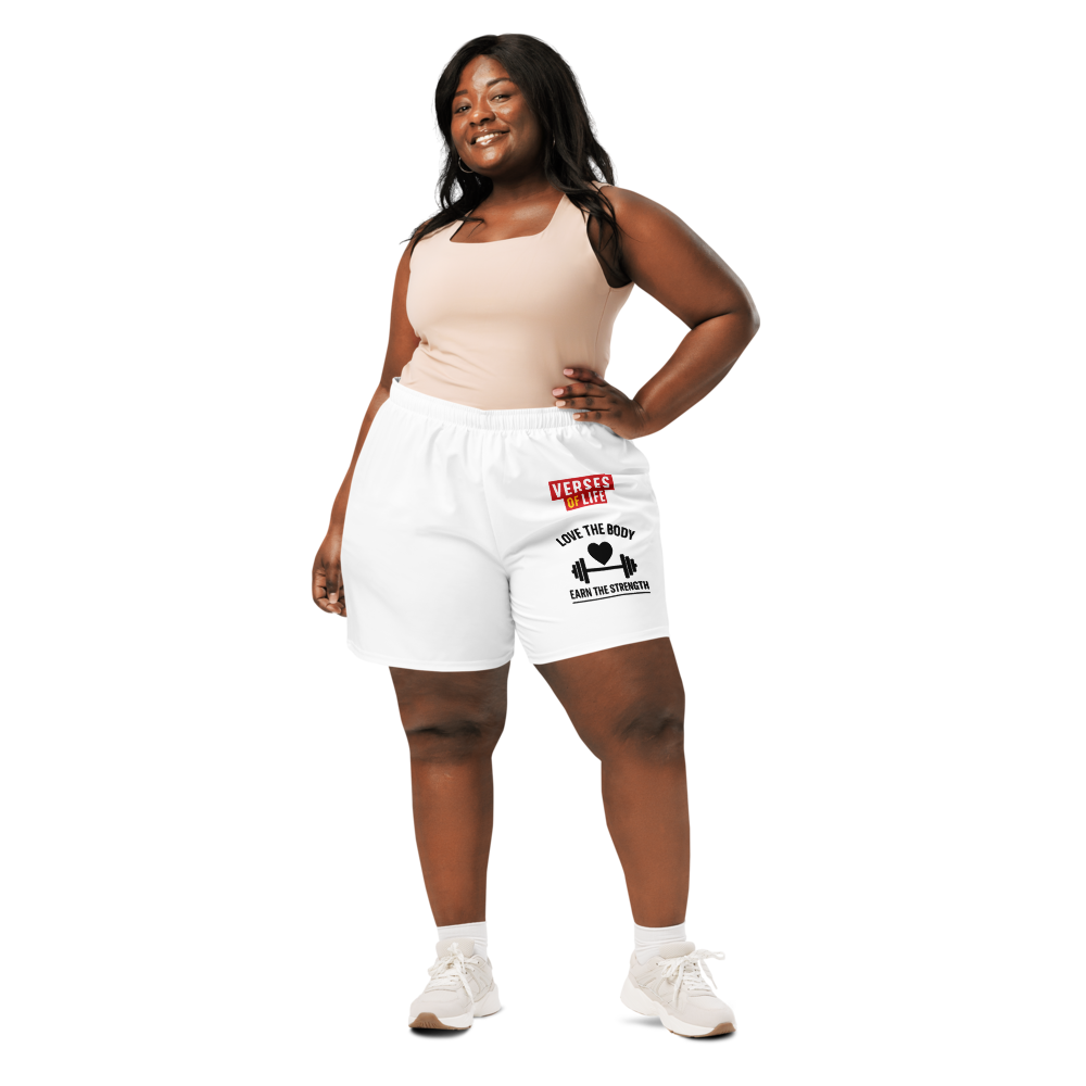Verses of Life Athletic Shorts – Love the Body, Earn the Strength image 4