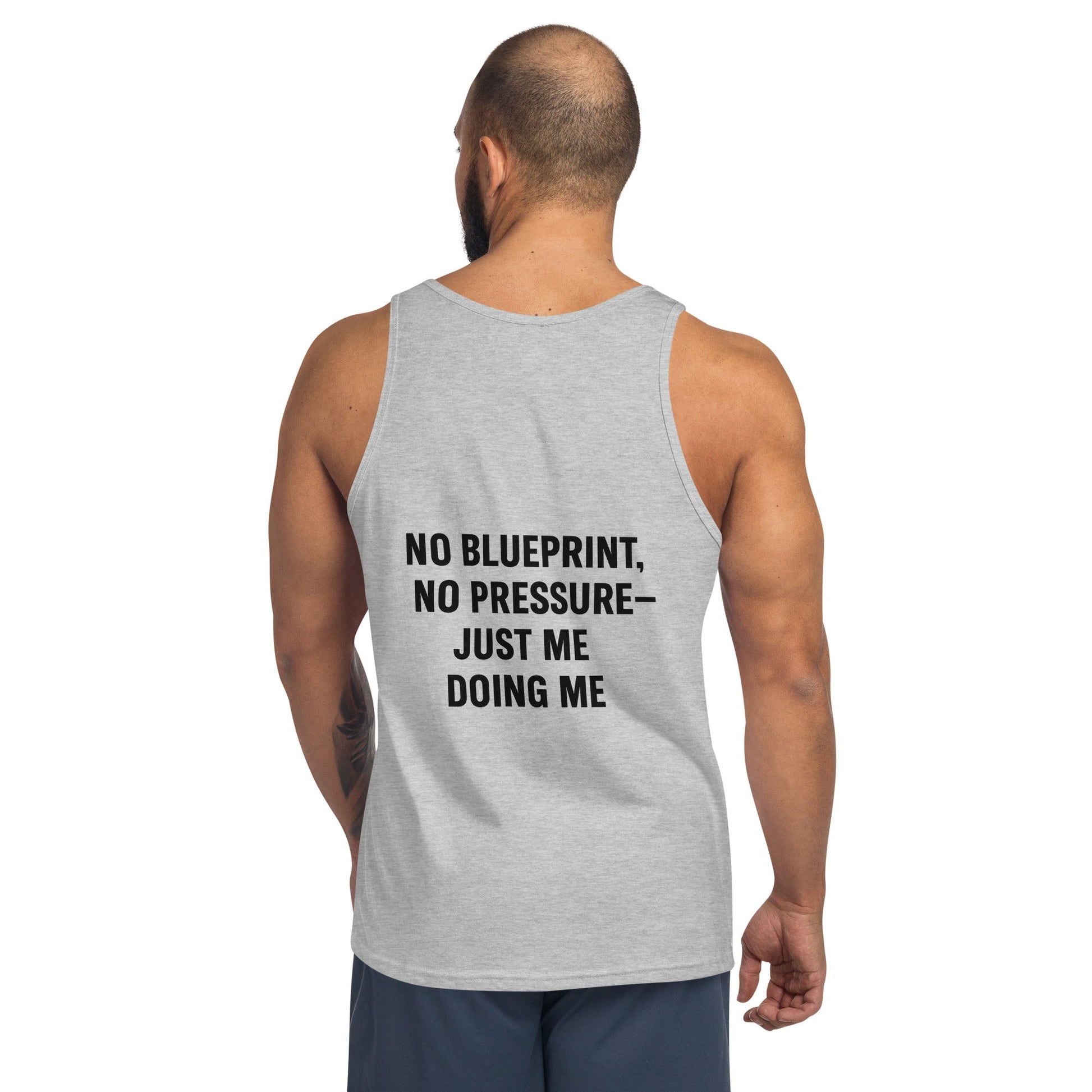 Verses of Life Classic Unisex Tank – “No Blueprint. No Pressure. Just Me Doing Me.” (Light Color Edition) image 6