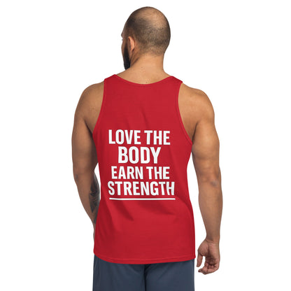Verses of Life Classic Tank – “Love the Body, Earn the Strength” (Dark Color Edition) image 13
