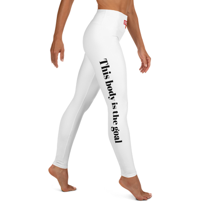Verses of Life Yoga Leggings – “This body is the goal” image 0