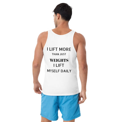 Verses of Life Classic Tank – “I Lift Myself Daily” (Light Color Edition) - S, White image