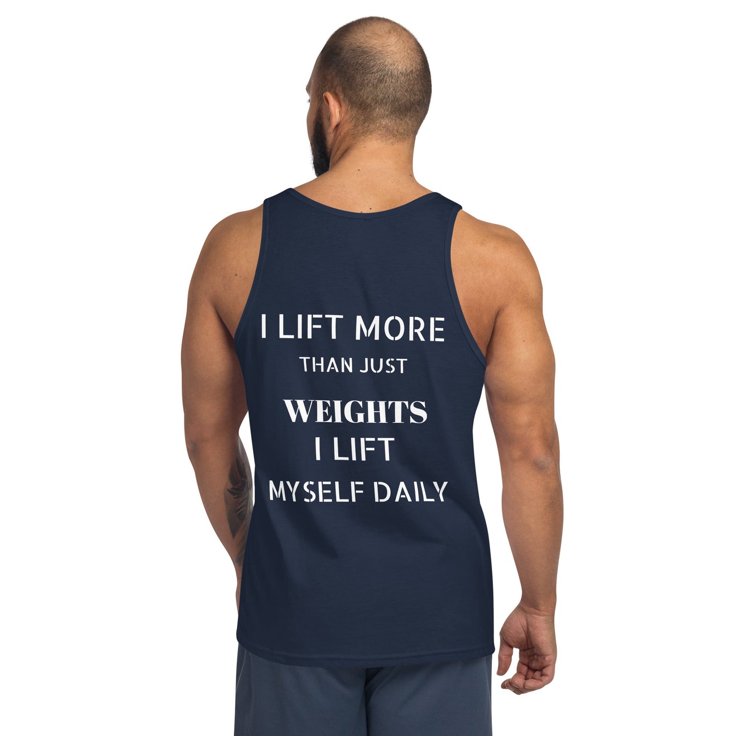 Verses of Life Classic Unisex Tank – “I Lift Myself Daily” (Dark Color Edition) image 17