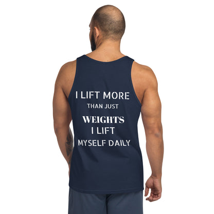 Verses of Life Classic Unisex Tank – “I Lift Myself Daily” (Dark Color Edition) image 17