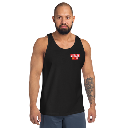 Verses of Life Classic Unisex Tank – “No Blueprint. No Pressure. Just Me Doing Me.” (Dark Color Edition) image 3
