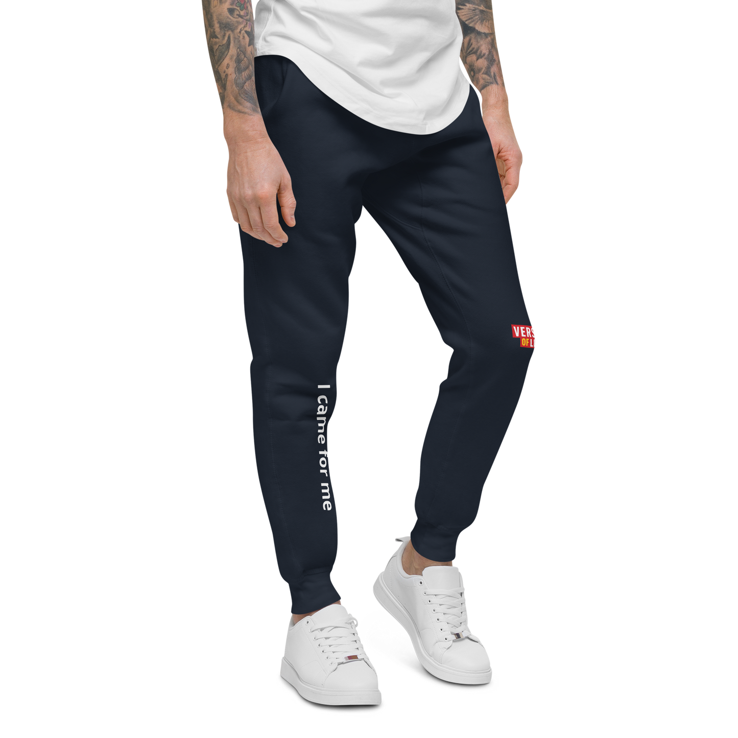 Verses of Life Unisex Fleece Sweatpants – “I came for me” (Dark Color Edition) image 3