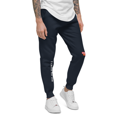 Verses of Life Unisex Fleece Sweatpants – “I came for me” (Dark Color Edition) image 3