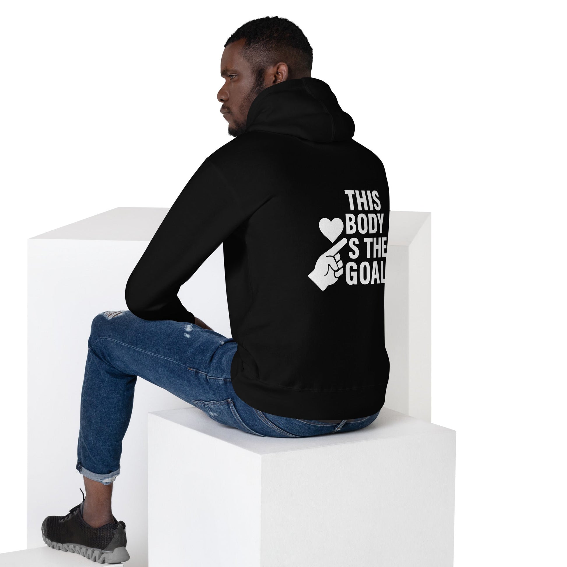 Unisex Hoodie Love the body, earn the strength  dark image 0