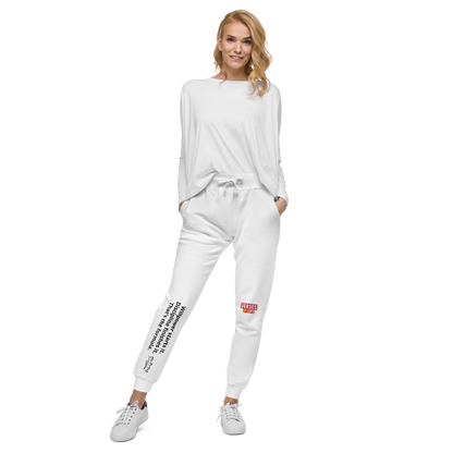 Verses of Life Fleece Sweatpants – “Willpower Starts It. Discipline Finishes It.” Light Edition image 0