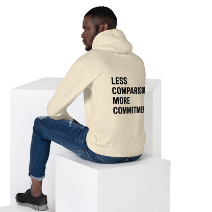 Unisex Hoodie Less comparison. More commitment. light - L, Bone image