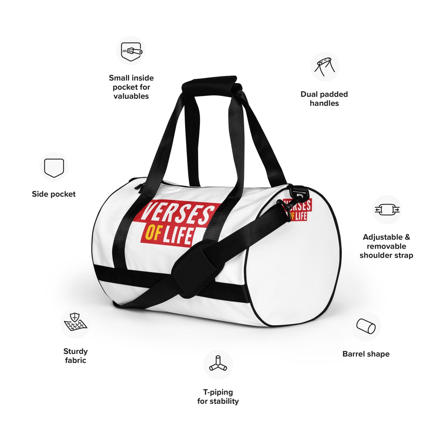 All-over print gym bag image 8