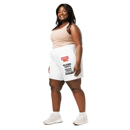 Verses of Life Athletic Shorts – Willpower + Discipline image 2