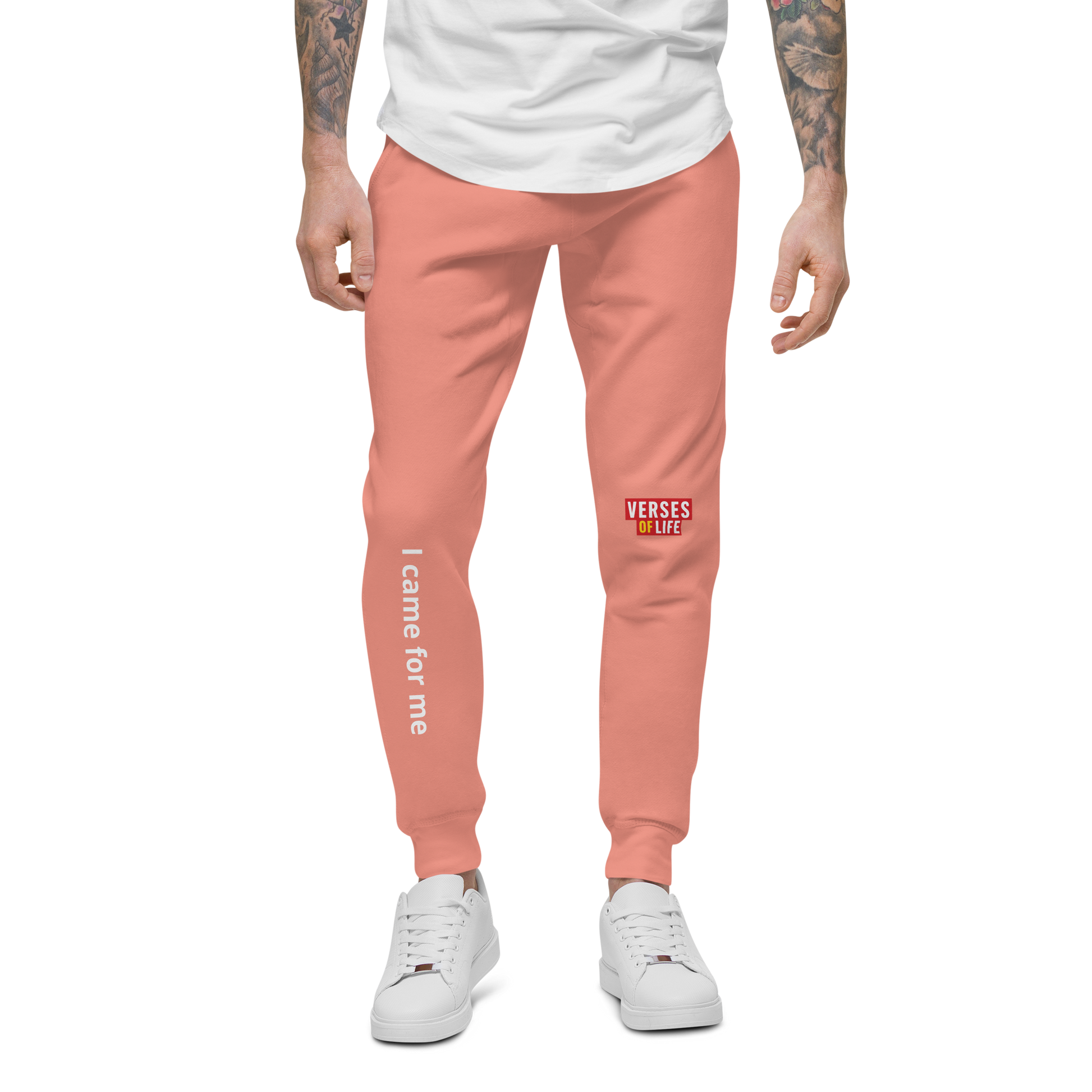 Verses of Life Unisex Fleece Sweatpants – “I came for me” (Dark Color Edition) image 8