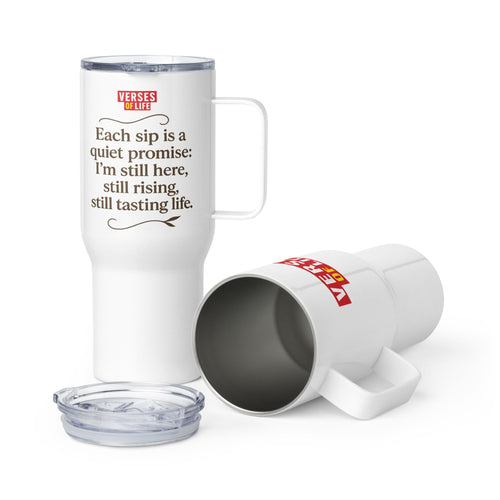 Taza de viaje Verses of Life – «Promesa silenciosa»