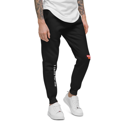 Verses of Life Unisex Fleece Sweatpants – “I came for me” (Dark Color Edition) image 1