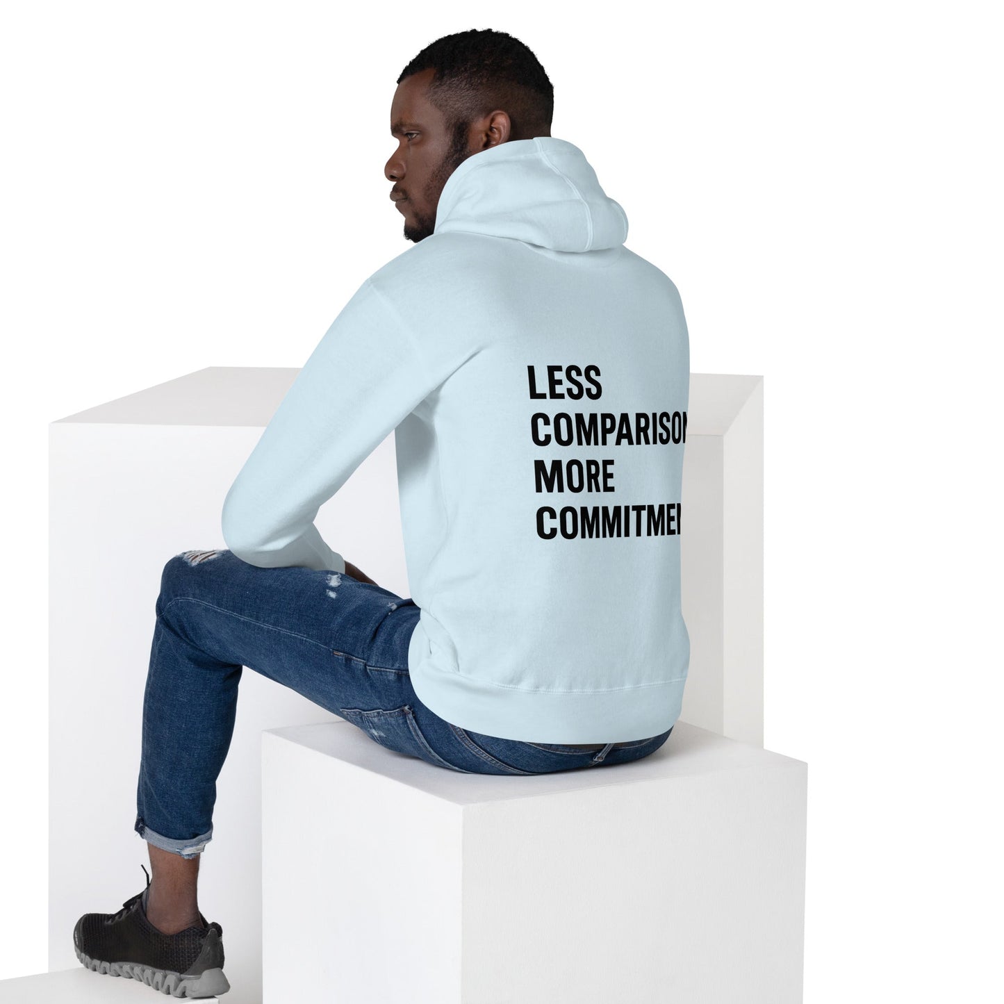 Unisex Hoodie Less comparison. More commitment. light image 3
