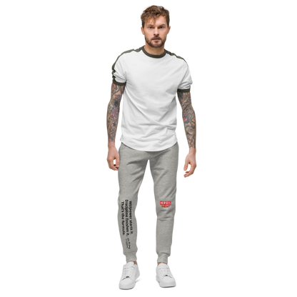 Verses of Life Fleece Sweatpants – “Willpower Starts It. Discipline Finishes It.” Light Edition image 1