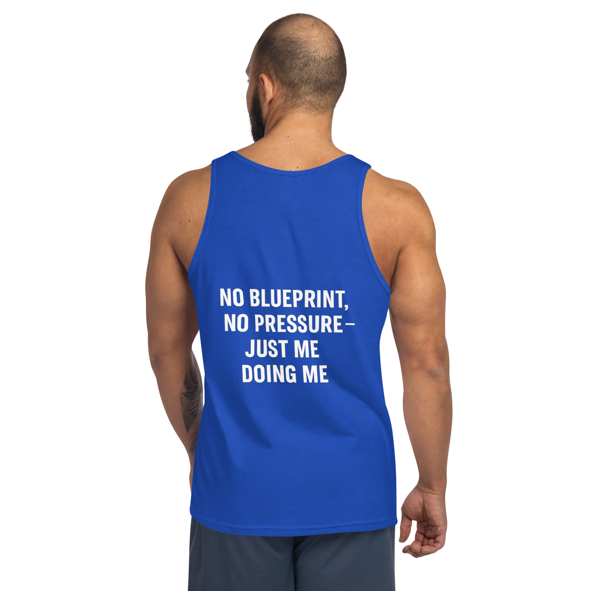 Verses of Life Classic Unisex Tank – “No Blueprint. No Pressure. Just Me Doing Me.” (Dark Color Edition) image 13