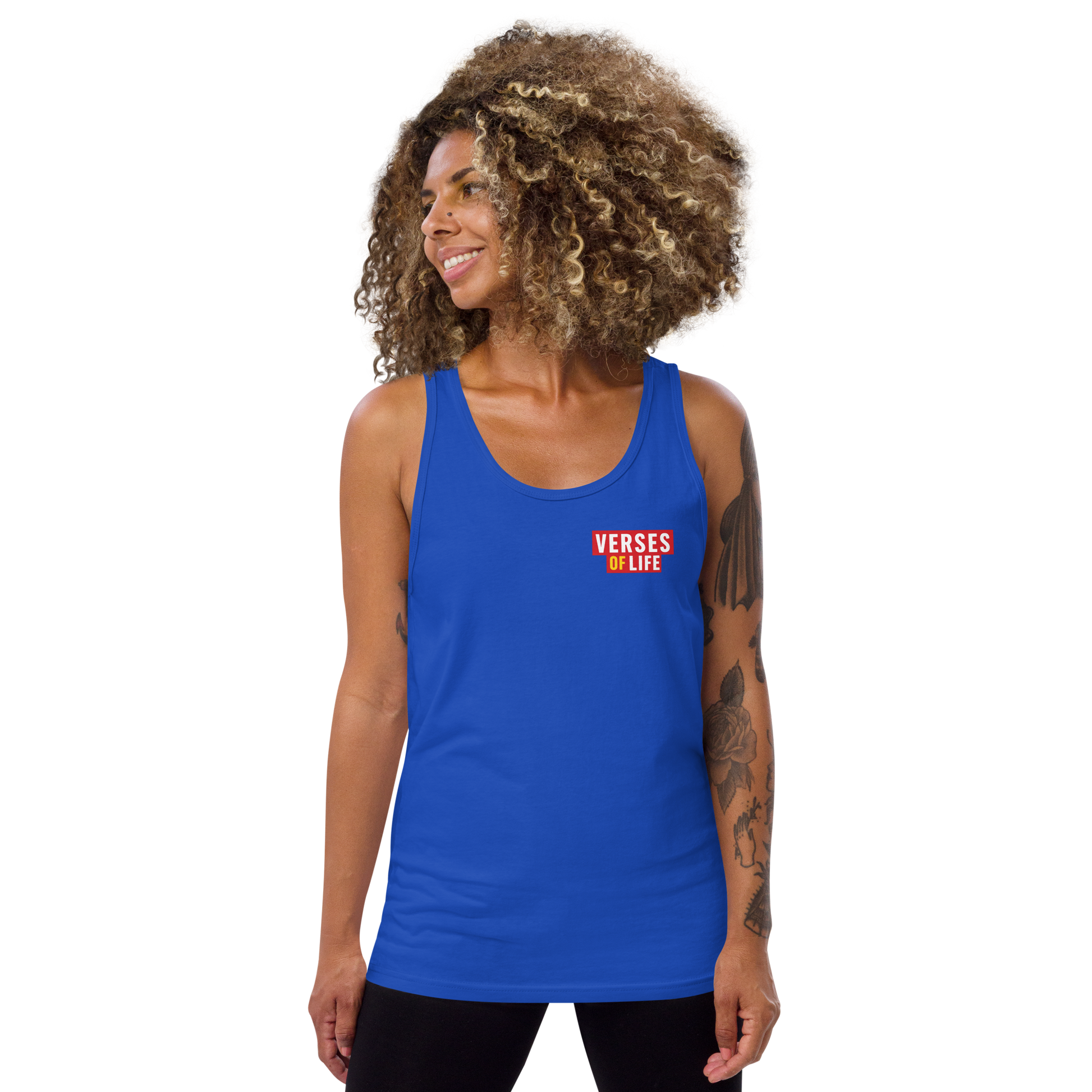 Verses of Life Classic Unisex Tank – “Willpower Starts It. Discipline Finishes It. That’s the Formula.” (Dark Color Edition) image 8