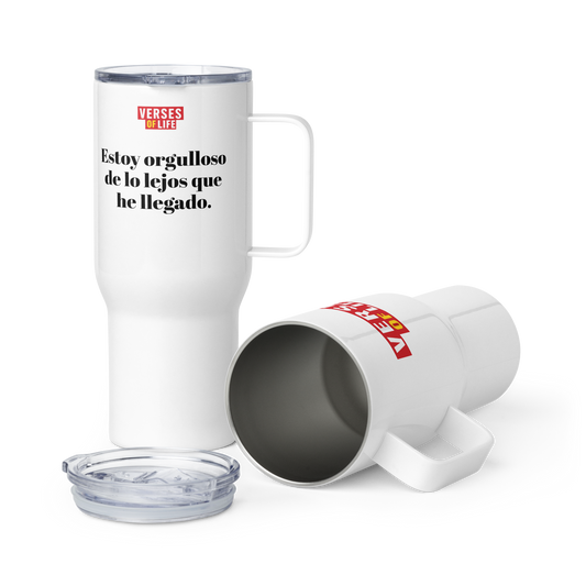 “Estoy orgulloso de lo lejos que he llegado.” – Taza image 0