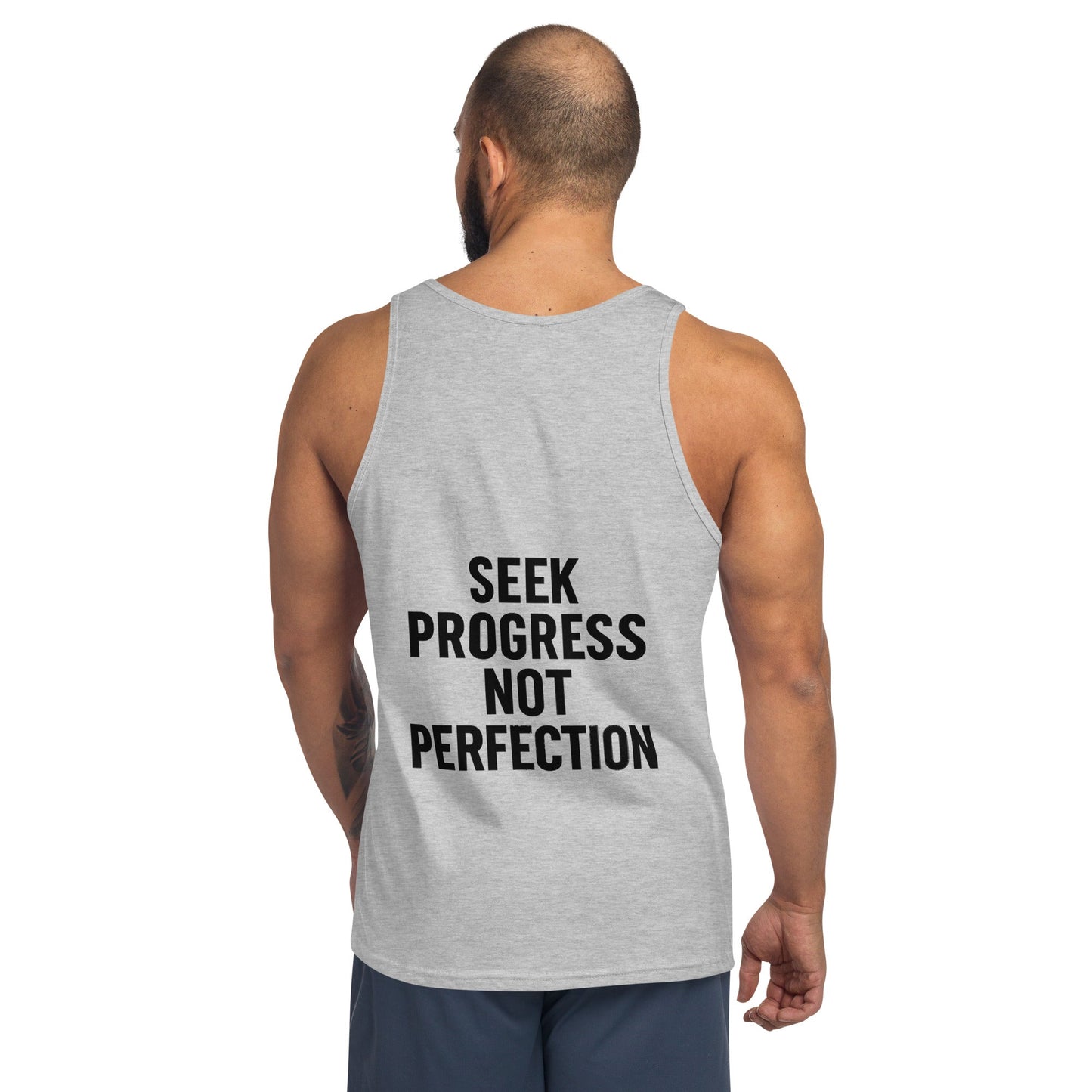 Verses of Life Classic Tank – “Seek Progress Not Perfection” (Light Color Edition) image 6