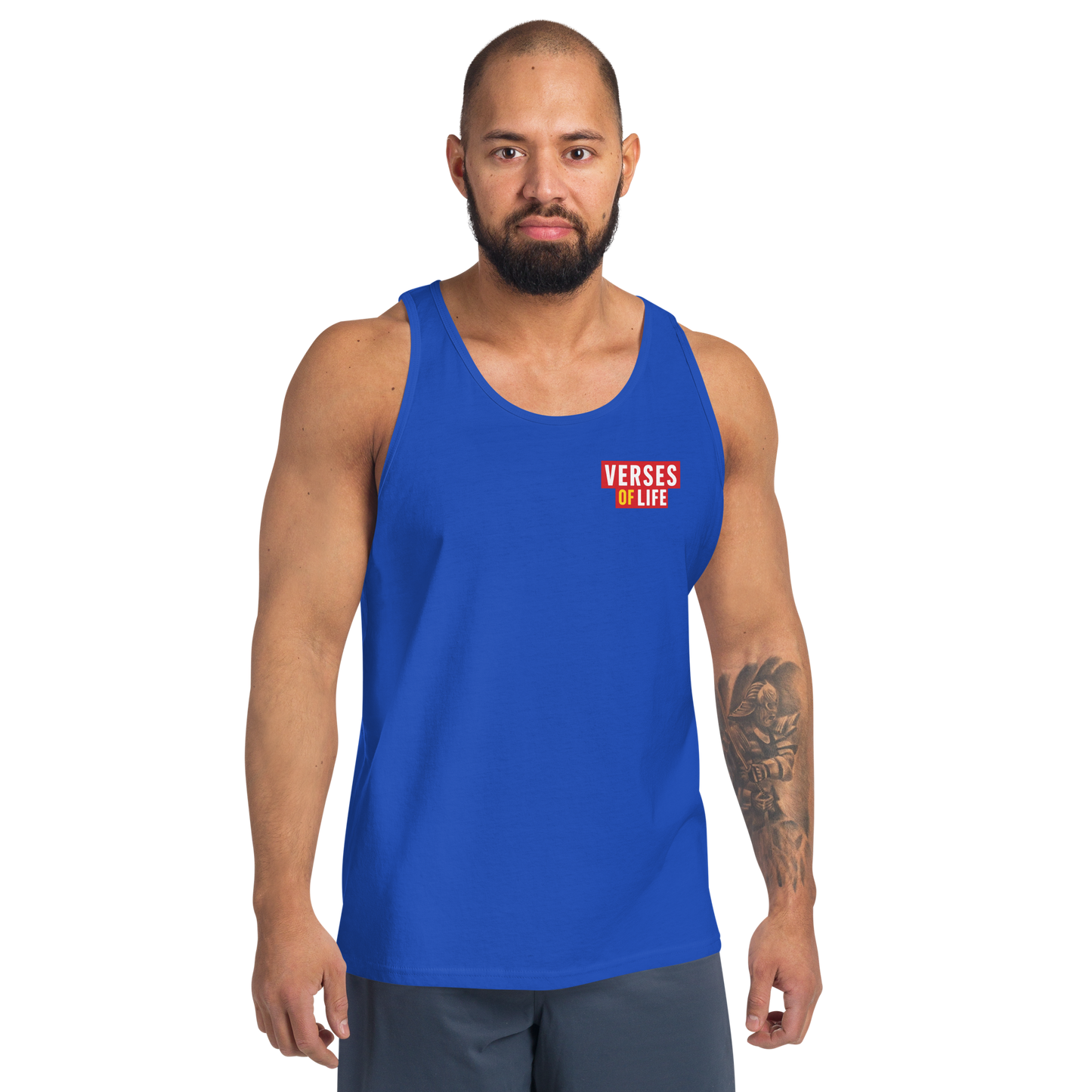Verses of Life Classic Tank – “Seek Progress Not Perfection” (Dark Color Edition) image 7