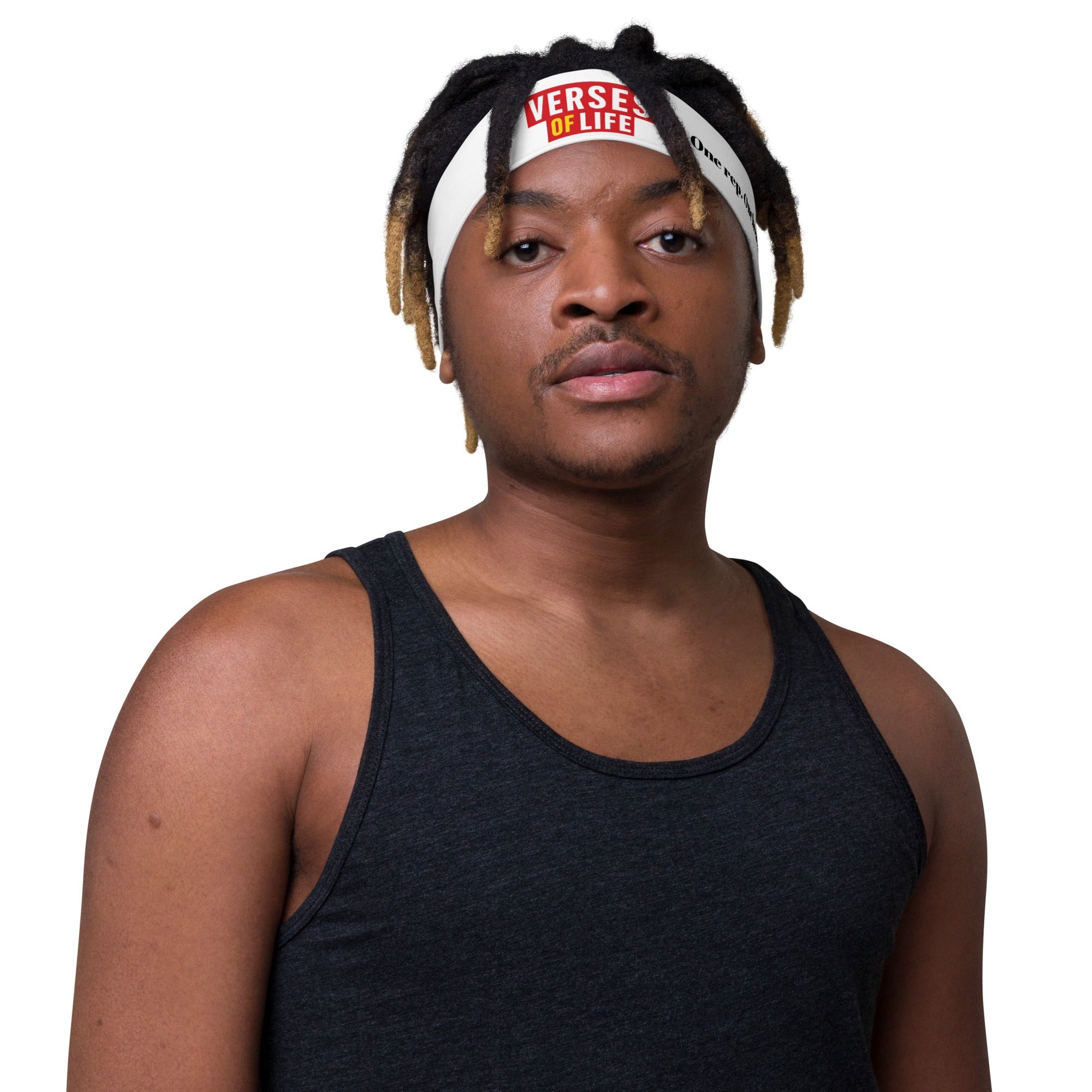 Verses of Life Unisex Headband – “One Rep. One Breath. One Win.” image 3