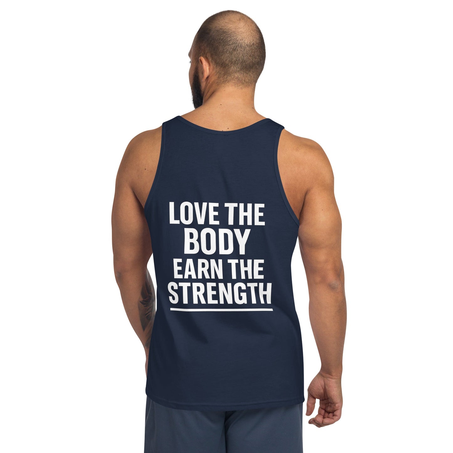 Verses of Life Classic Tank – “Love the Body, Earn the Strength” (Dark Color Edition) image 17