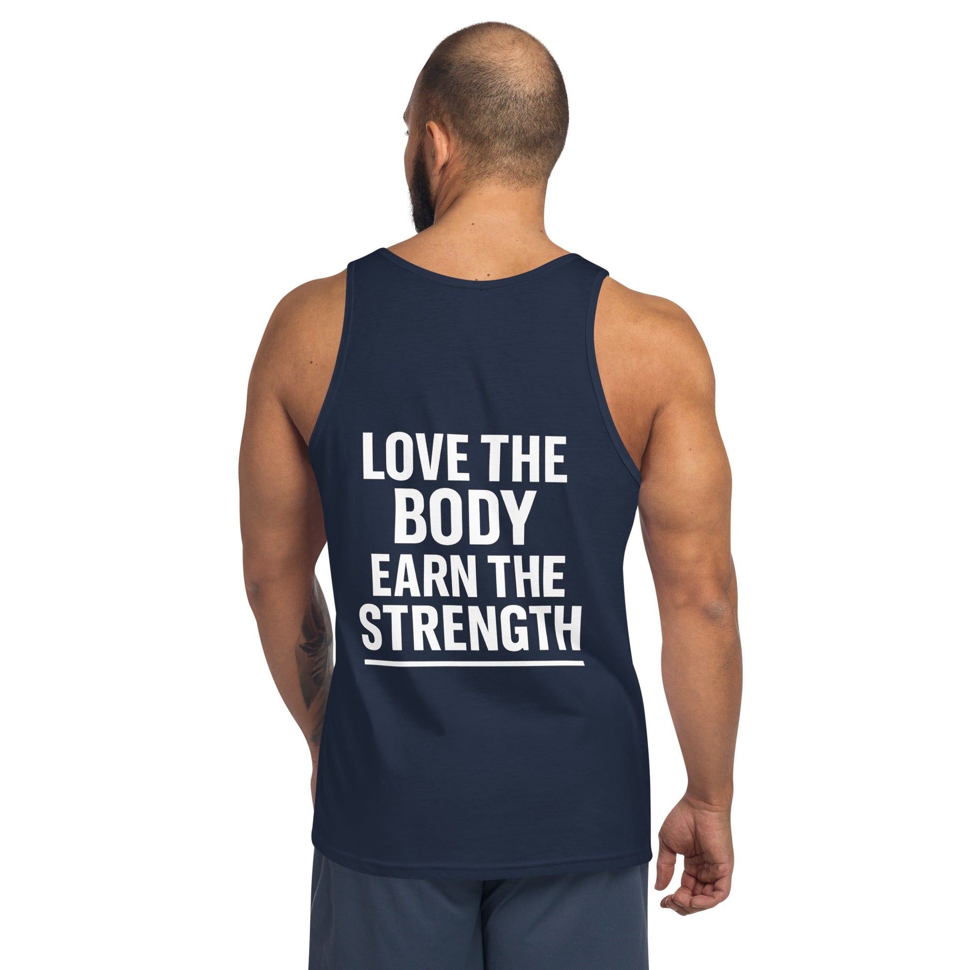 Verses of Life Classic Tank – “Love the Body, Earn the Strength” (Dark Color Edition) image 17