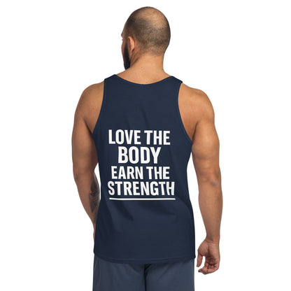 Verses of Life Classic Tank – “Love the Body, Earn the Strength” (Dark Color Edition) image 17