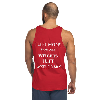 Verses of Life Classic Unisex Tank – “I Lift Myself Daily” (Dark Color Edition) image 5