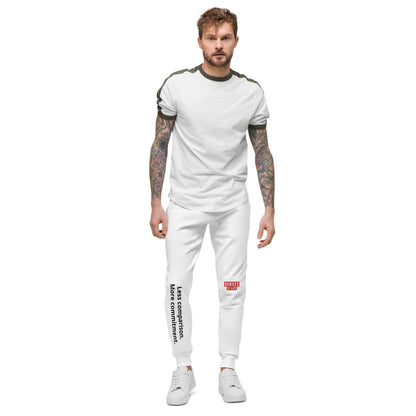 Verses of Life Fleece Sweatpants – “Less Comparison. More Commitment.” (Light Color Edition) image 0