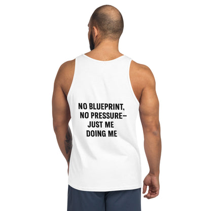 Verses of Life Classic Unisex Tank – “No Blueprint. No Pressure. Just Me Doing Me.” (Light Color Edition) image 2