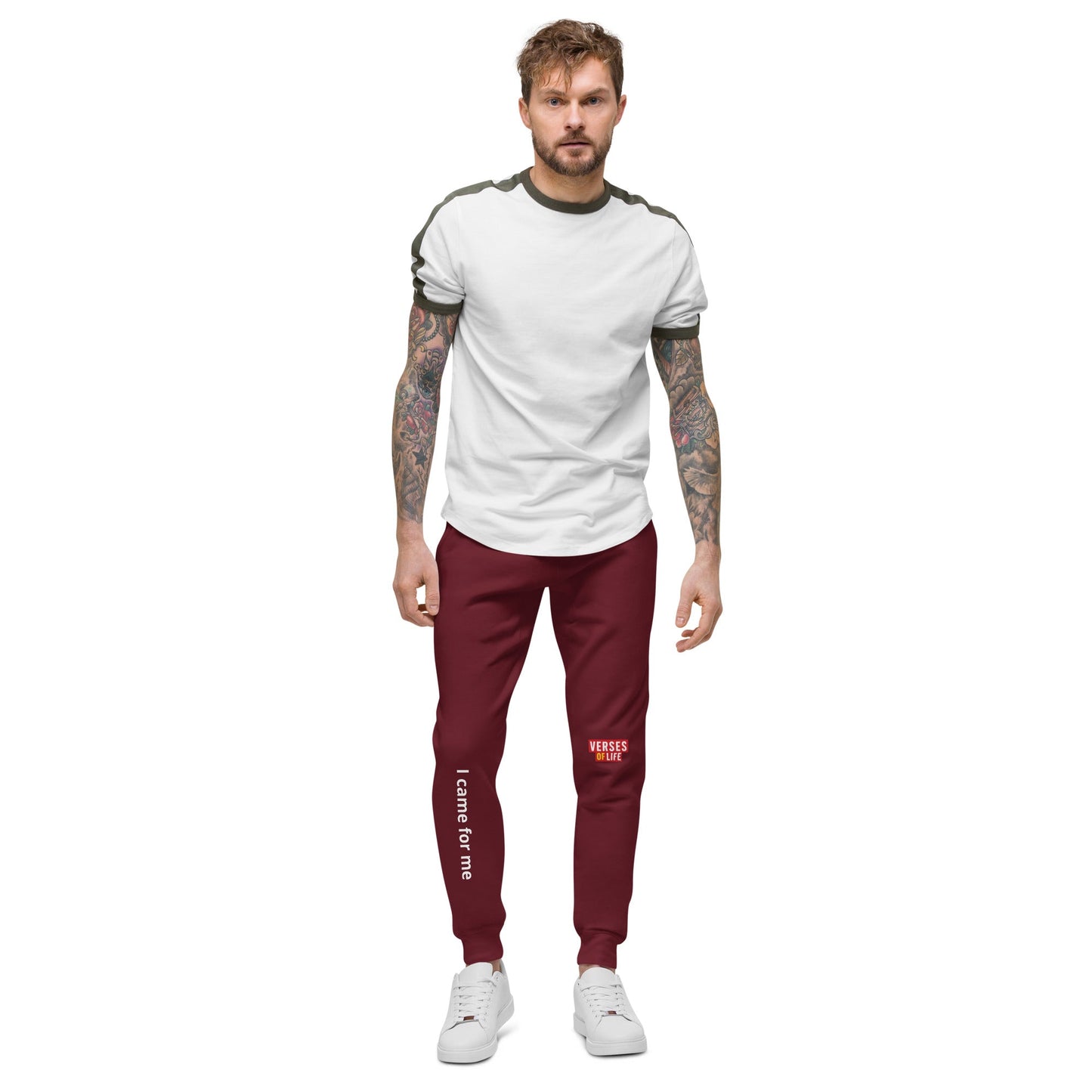 Verses of Life Unisex Fleece Sweatpants – “I came for me” (Dark Color Edition) image 19