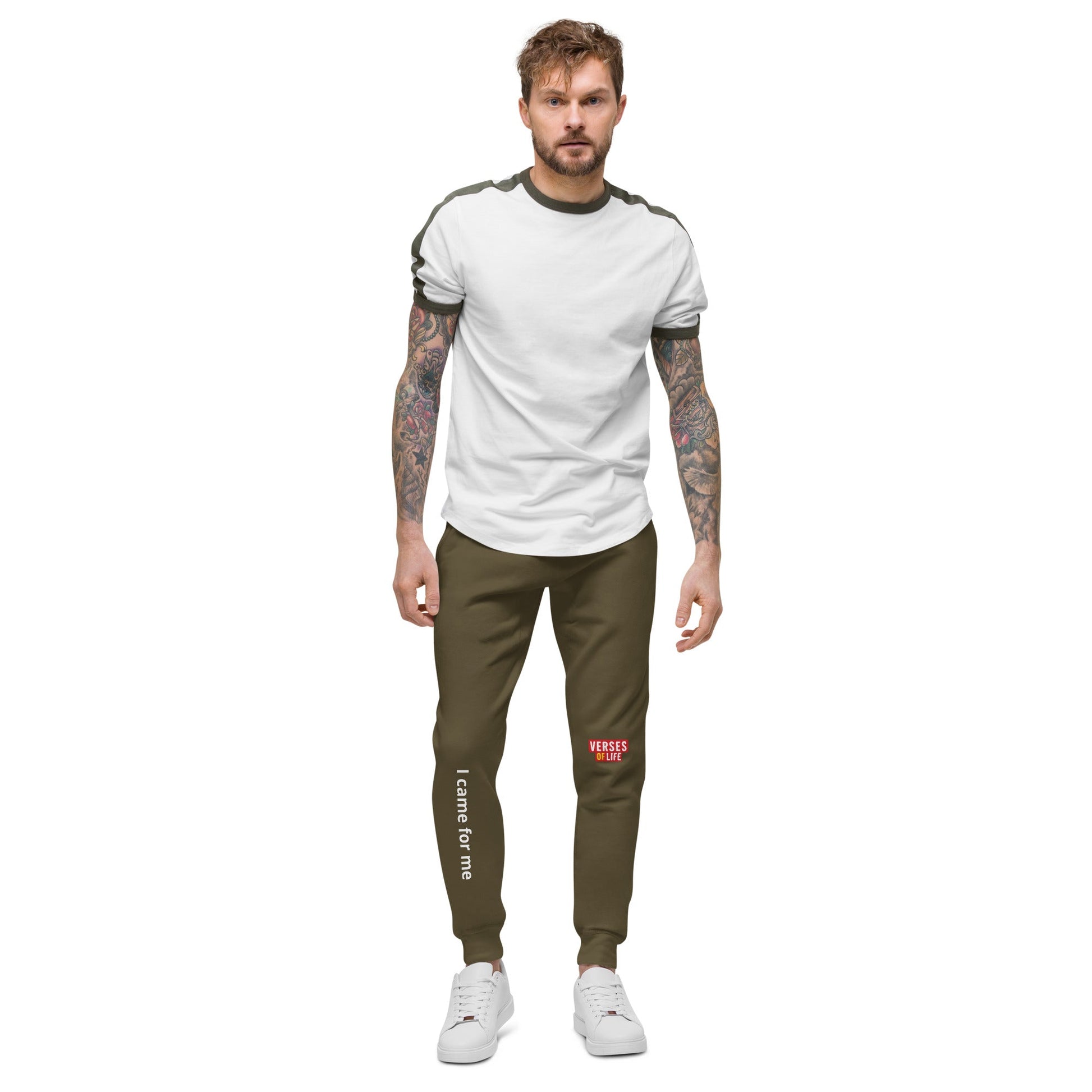 Verses of Life Unisex Fleece Sweatpants – “I came for me” (Dark Color Edition) image 21