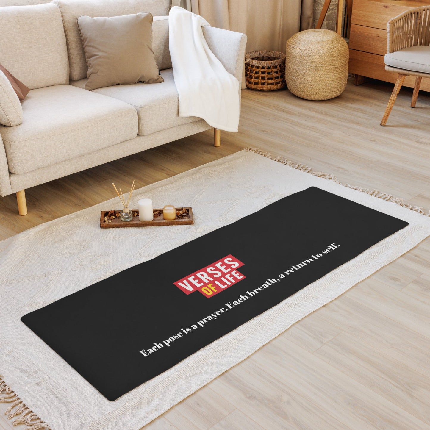 Verses of Life Yoga Mat – “Each Pose Is a Prayer” image 2