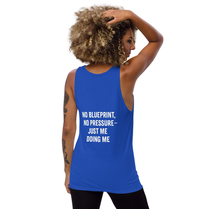 Verses of Life Classic Unisex Tank – “No Blueprint. No Pressure. Just Me Doing Me.” (Dark Color Edition) image 14