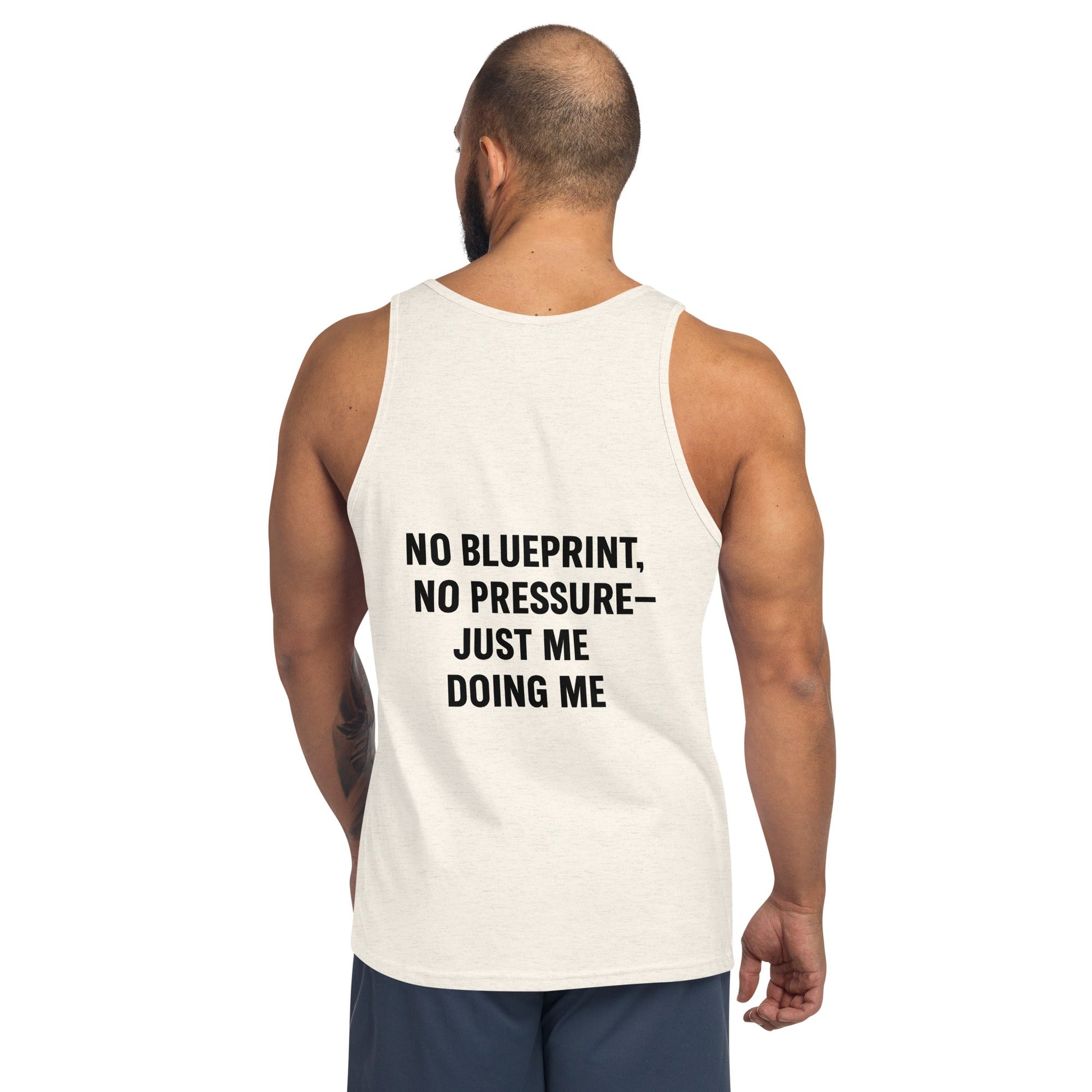 Verses of Life Classic Unisex Tank – “No Blueprint. No Pressure. Just Me Doing Me.” (Light Color Edition) image 9