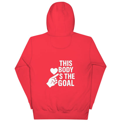 Unisex Hoodie Love the body, earn the strength  dark - 2XL, Team Red image