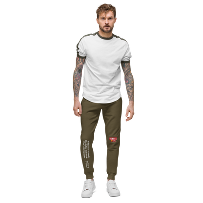 Verses of Life Fleece Sweatpants – “Willpower Starts It. Discipline Finishes It.” Dark Edition image 13