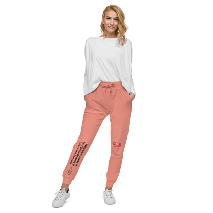 Verses of Life Fleece Sweatpants – “Willpower Starts It. Discipline Finishes It.” Light Edition image 5