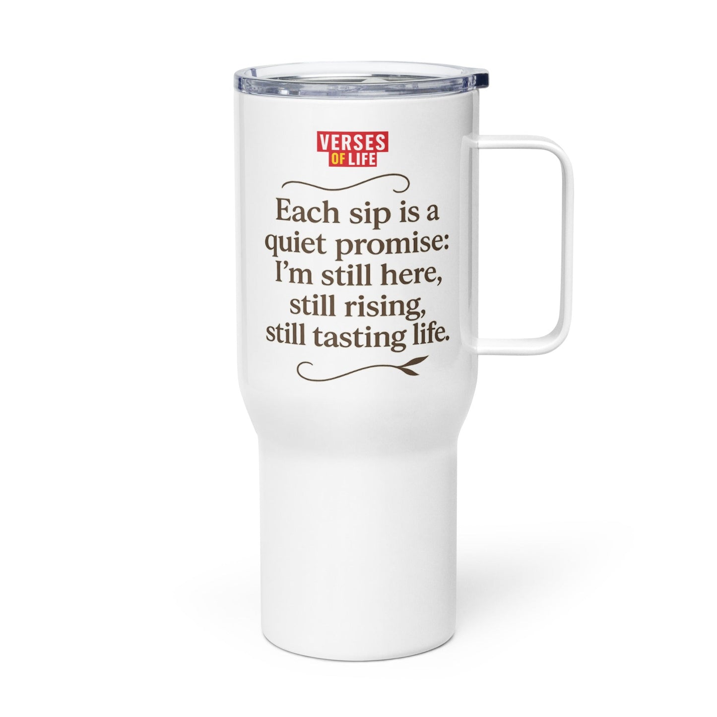 Verses of Life Travel Mug – “Quiet Promise” image 1