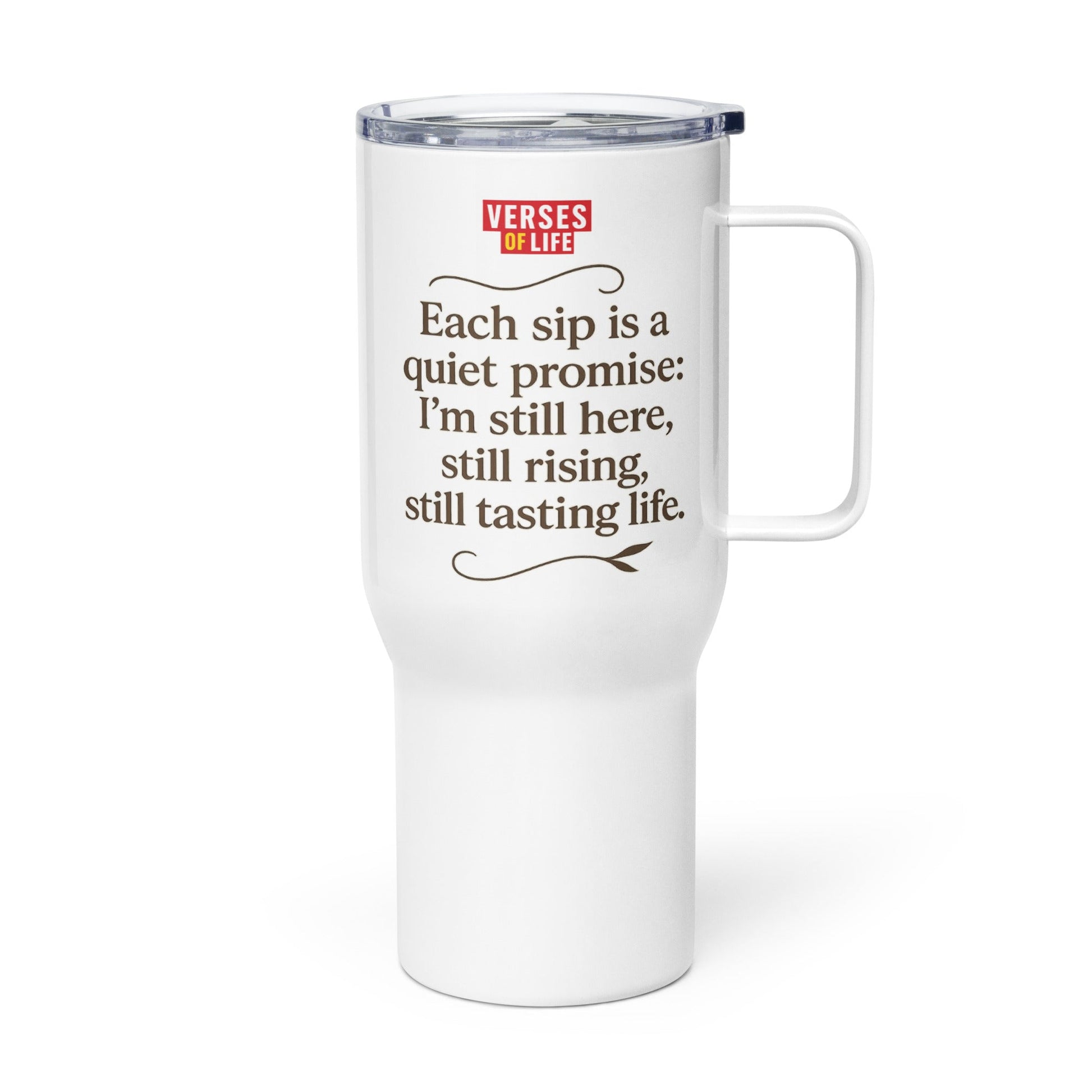 Verses of Life Travel Mug – “Quiet Promise” image 1