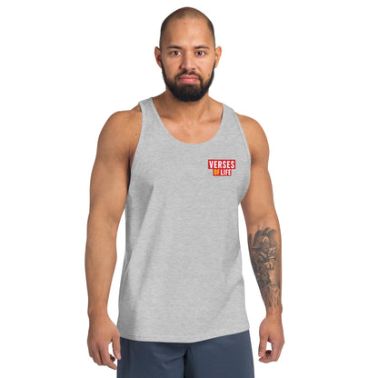 Verses of Life Classic Unisex Tank – “Love the Body, Earn the Strength” (Light Color Edition) image 8