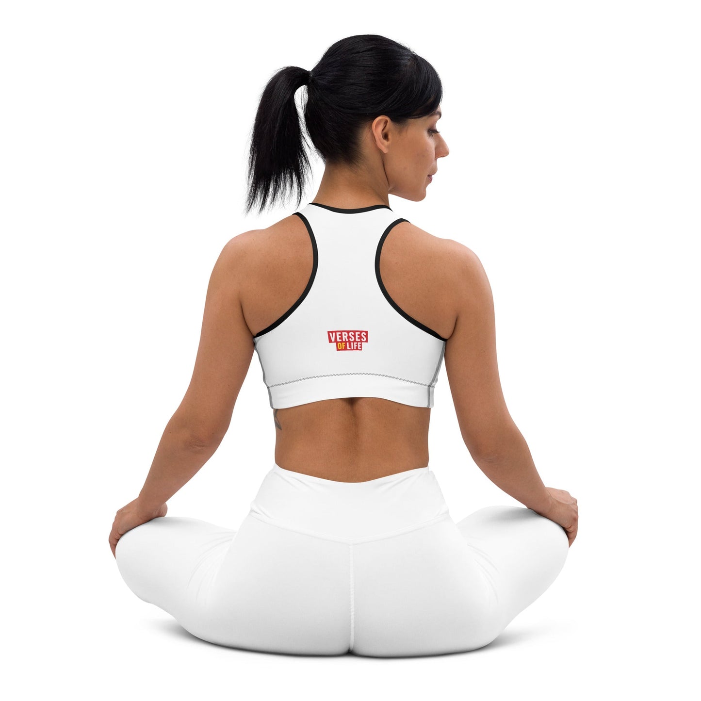 Verses of Life Sports Bra – “Breathe into Being” image 4