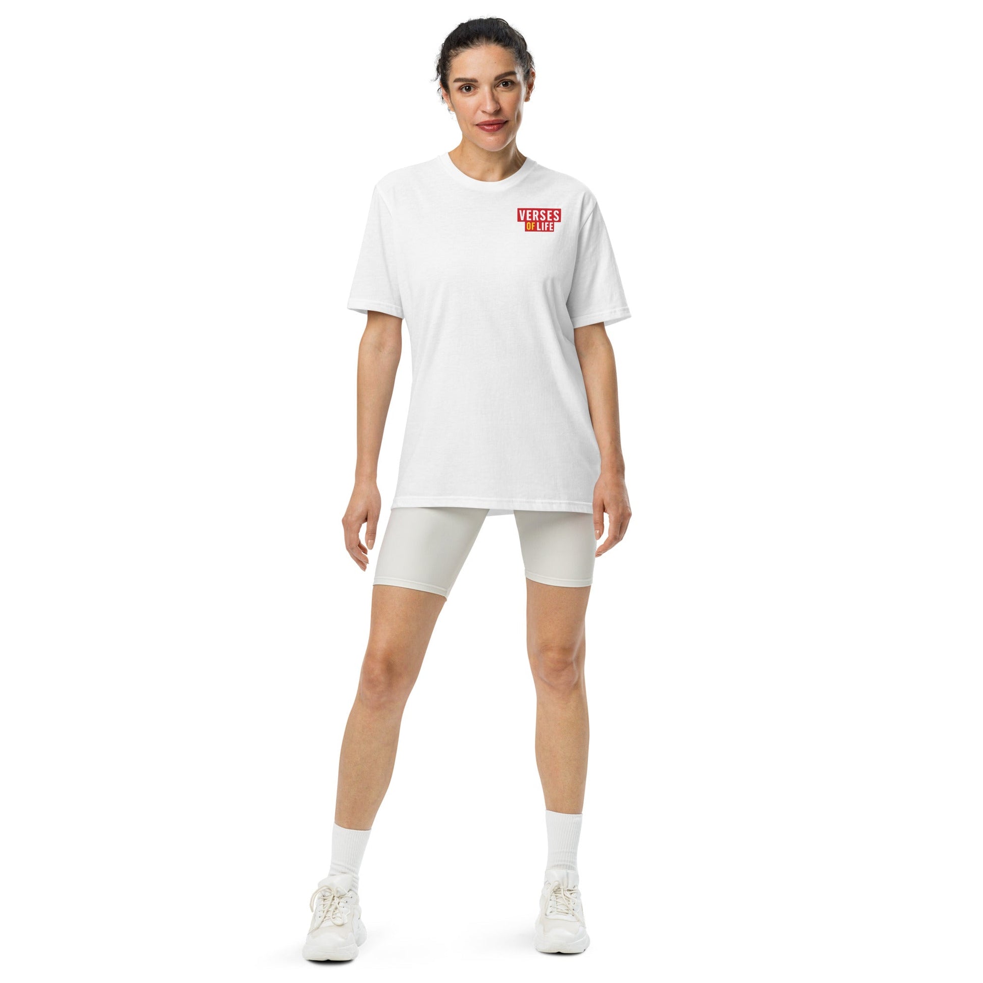 Verses of Life x Under ArmourⓇ Athletic T-Shirt – “Progress over pressure” (Light Color Edition) image 2