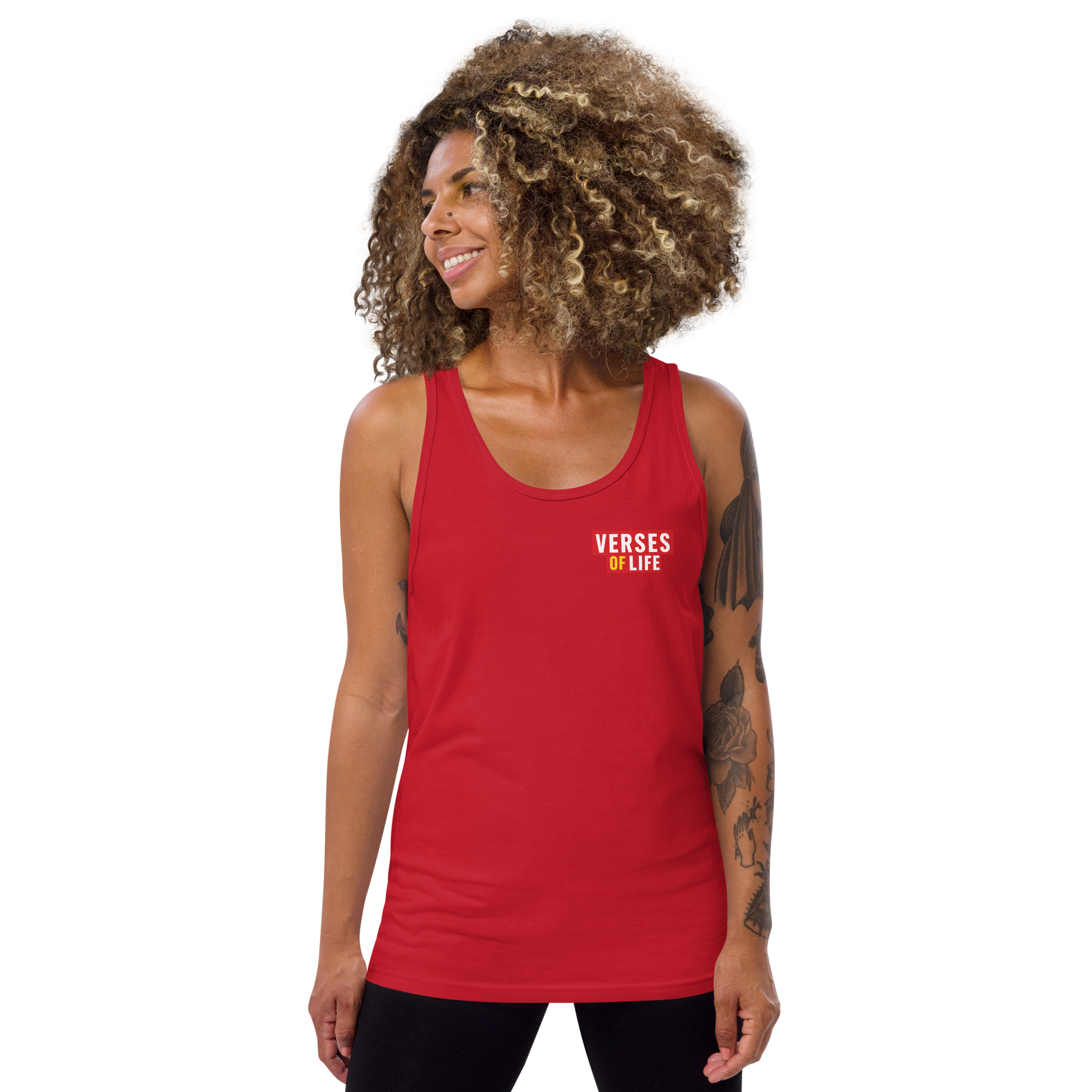 Verses of Life Classic Tank – “Seek Progress Not Perfection” (Dark Color Edition) image 16