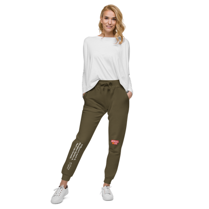 Verses of Life Fleece Sweatpants – “Willpower Starts It. Discipline Finishes It.” Dark Edition image 14