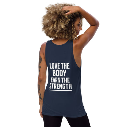 Verses of Life Classic Tank – “Love the Body, Earn the Strength” (Dark Color Edition) image 18