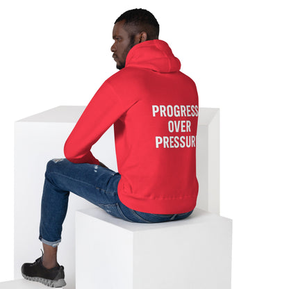 Unisex Hoodie Progress over pressure  dark - XL, Team Red image
