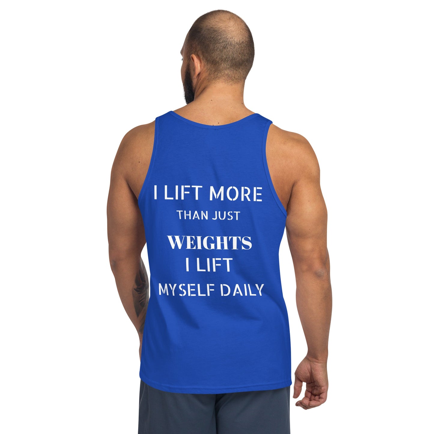 Verses of Life Classic Unisex Tank – “I Lift Myself Daily” (Dark Color Edition) image 13